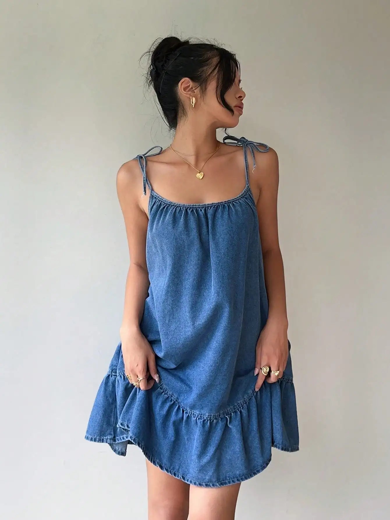 Strapless Cotton Summer Camisole Dress