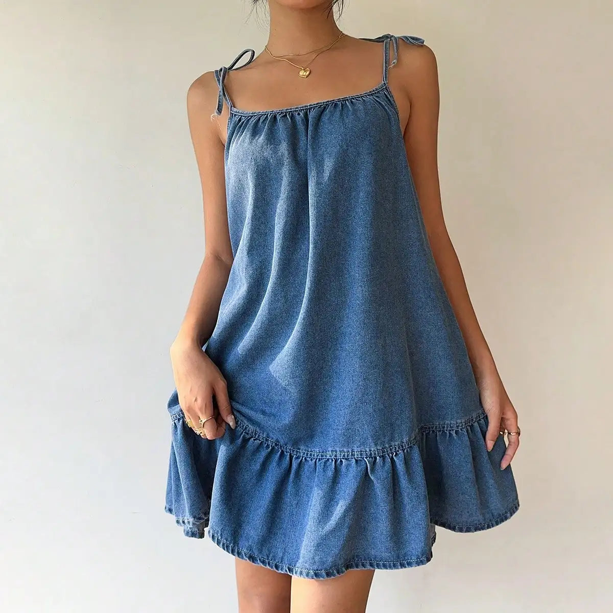 Strapless Cotton Summer Camisole Dress