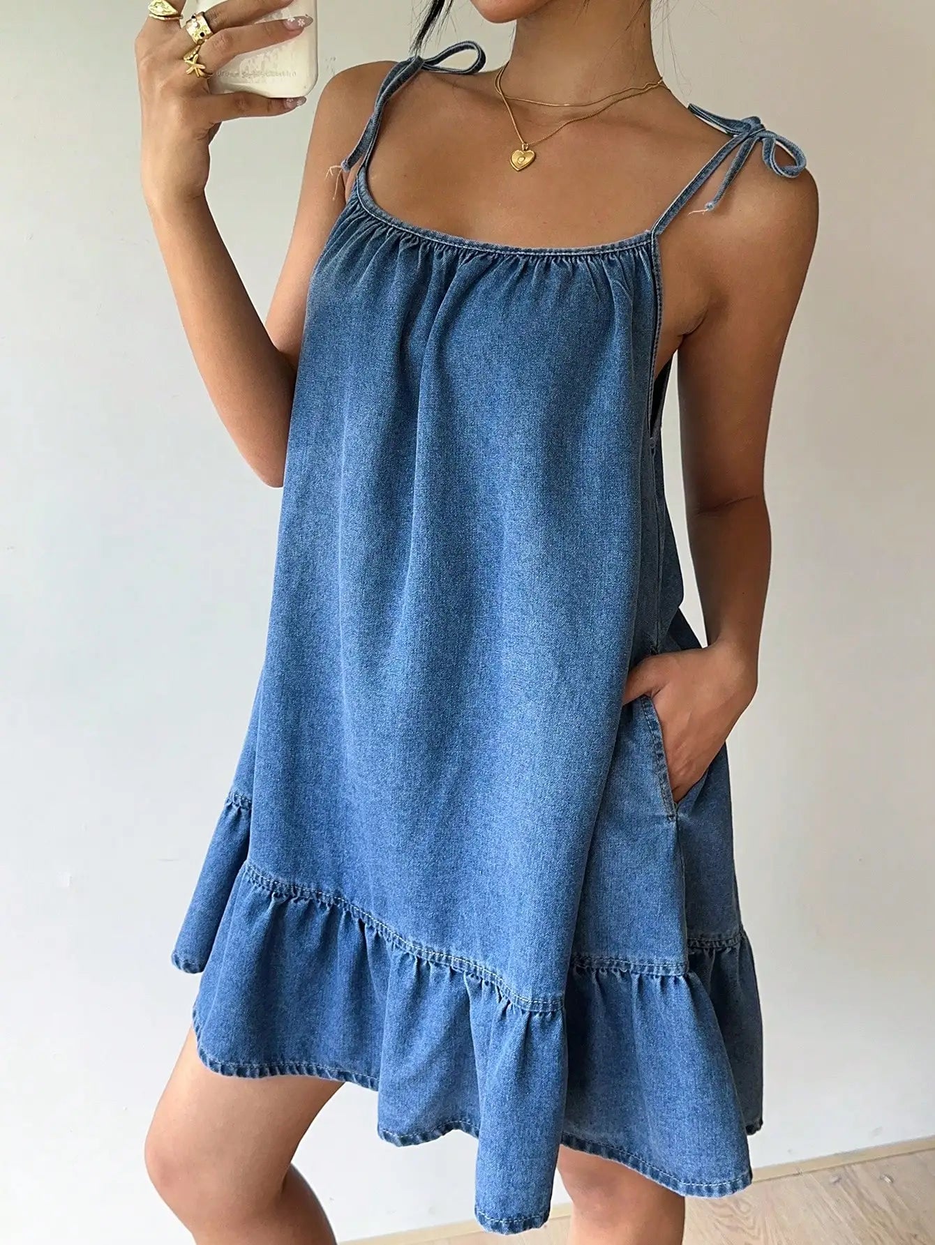 Strapless Cotton Summer Camisole Dress