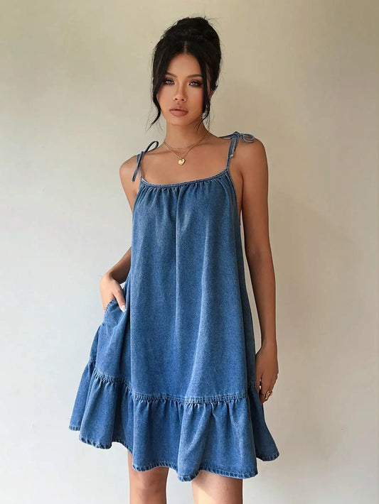 Strapless Cotton Summer Camisole Dress